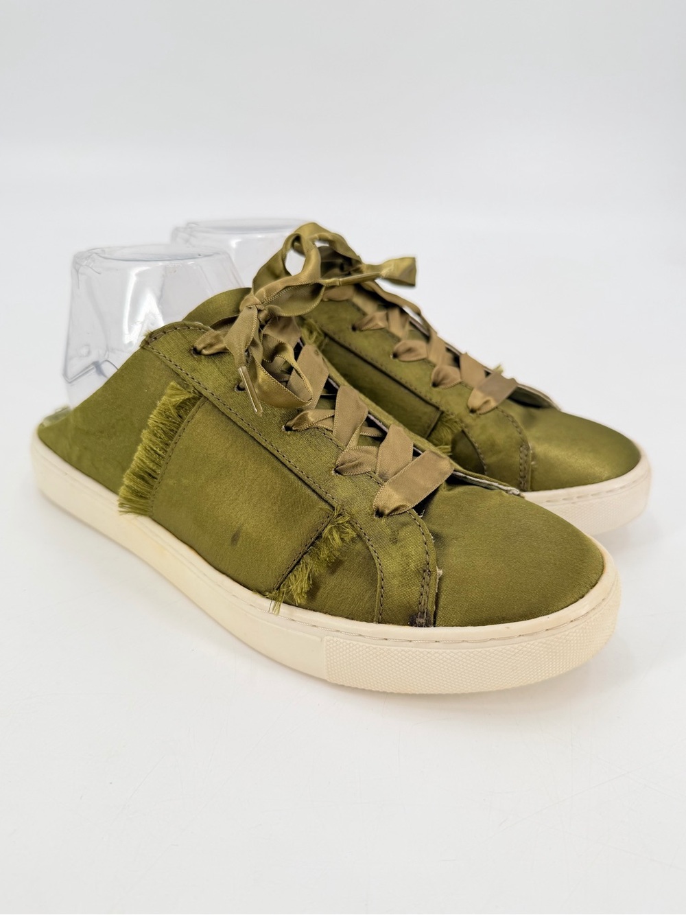 Free People Green Naples Slip On Sneaker 39 FLAWS